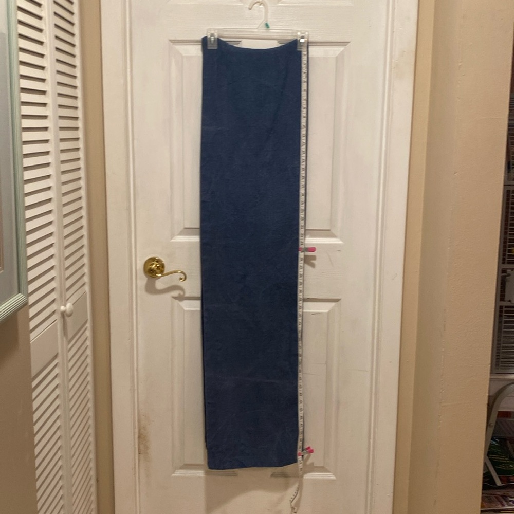 Blue Burlap Table runner